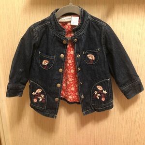 24M denim embroidered jacket